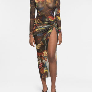Az Factory By Ester Manas Side slit long skirt