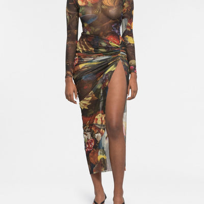 Az Factory By Ester Manas Side slit long skirt