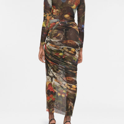 Az Factory By Ester Manas Side slit long skirt