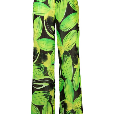 Louisa Ballou Printed wide leg trousers