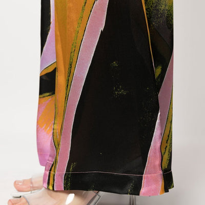 Louisa Ballou Printed wide leg trousers