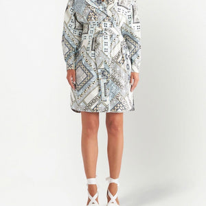 Etro Mix-print belted dress