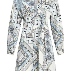 Etro Mix-print belted dress