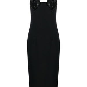 Blumarine Rhinestones embellished mini dress