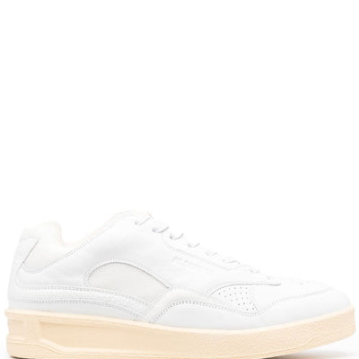 Jil Sander panelled low-top leather sneakers