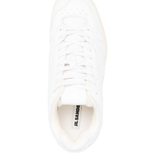 Jil Sander panelled low-top leather sneakers
