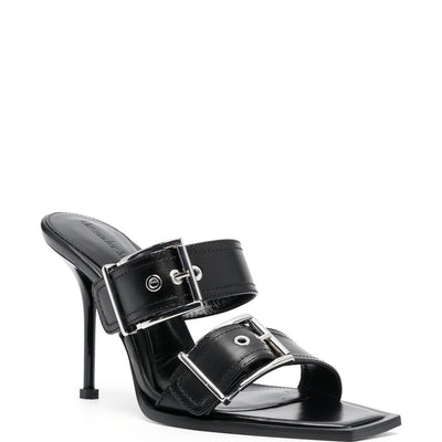 Alexander McQueen 100mm Buckled Leather Sandals