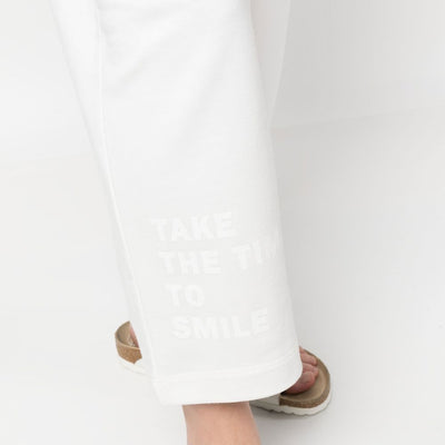 Joshua Sanders Smiley logo cotton sweatpants