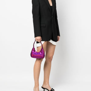 By Far Pre By Far glitter-detail shoulder bag