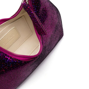 By Far Pre By Far glitter-detail shoulder bag