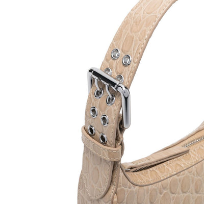 By Far Pre By Far mini Soho crocodile-embossed shoulder bag