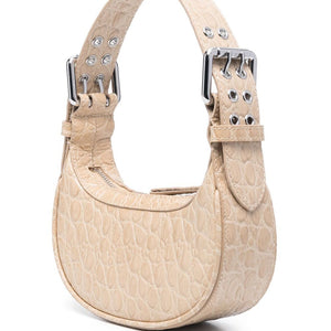 By Far Pre By Far mini Soho crocodile-embossed shoulder bag