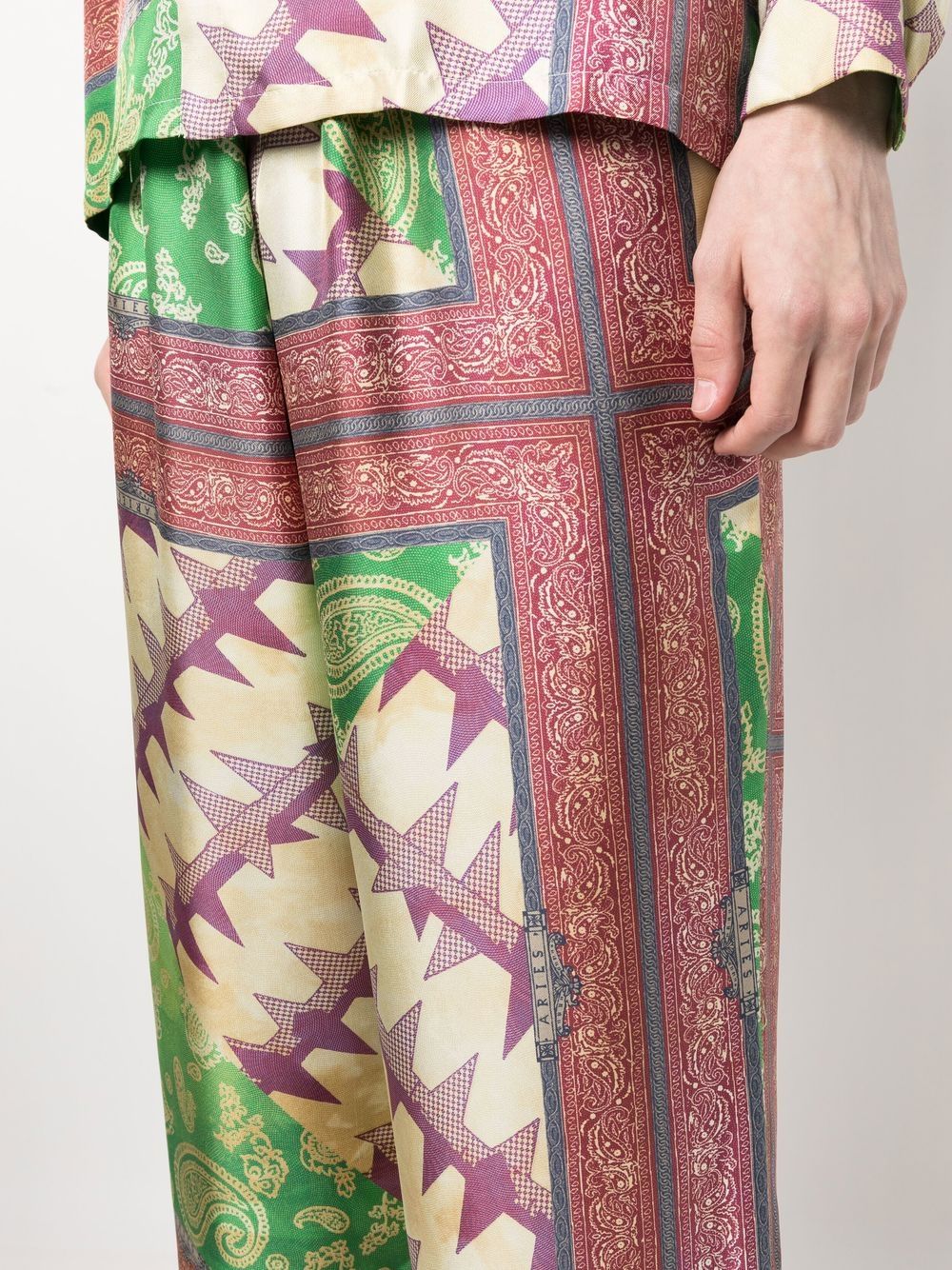 Aries Printed silk trousers
