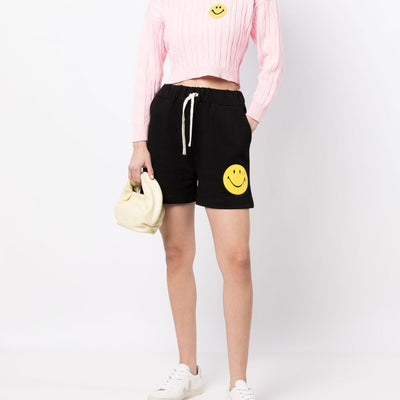 Joshua Sanders Smiley logo cotton shorts