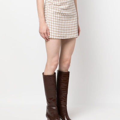 Iro Garna cotton blend silk mini skirt