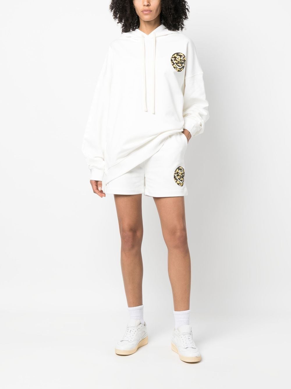 Joshua Sanders Smiley logo cotton shorts