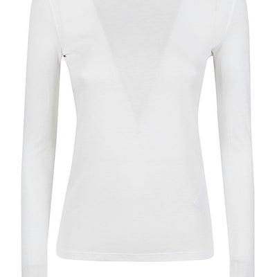 Liviana Conti Long sleeve cotton blend t-shirt