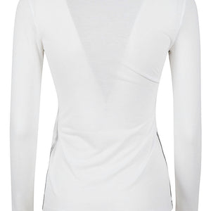Liviana Conti Long sleeve cotton blend t-shirt