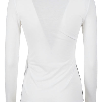 Liviana Conti Long sleeve cotton blend t-shirt