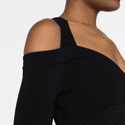 Alexander McQueen Short knitted dress with V-neck