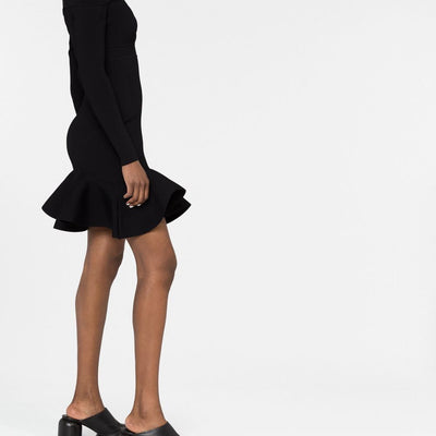 Alexander McQueen Short knitted dress with V-neck