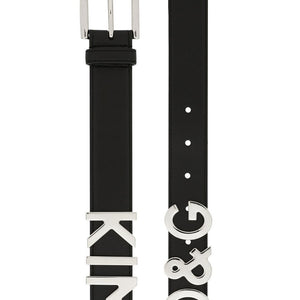 Dolce & Gabbana  logo-lettering Leather Belt