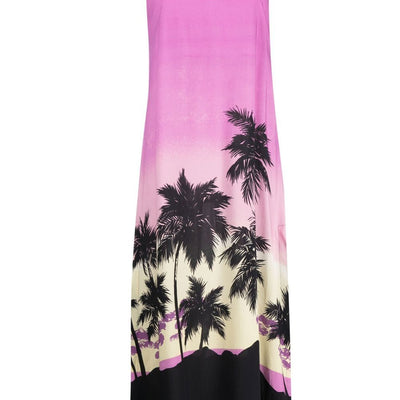 Palm Angels Sunset print midi dress