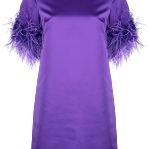 P.A.R.O.S.H. Feathered mini dress