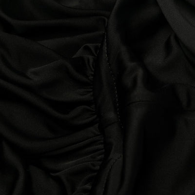 Saint Laurent draped sleeveless jersey dress