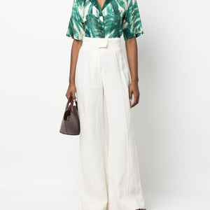 F.R.S . Printed silk pajama shirt
