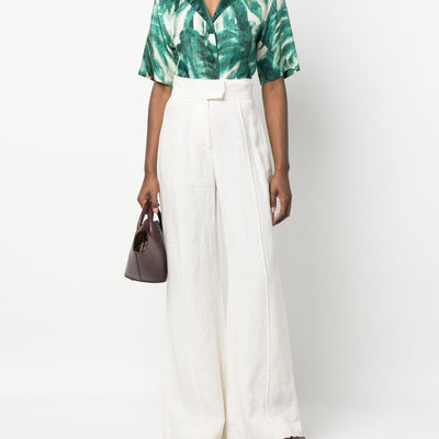 F.R.S . Printed silk pajama shirt