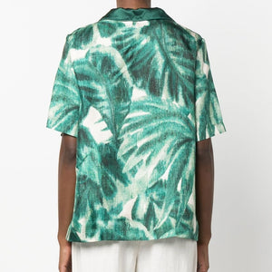 F.R.S . Printed silk pajama shirt