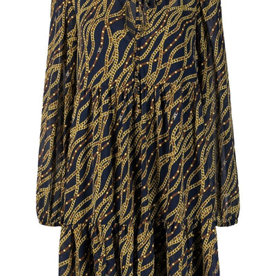 Mmk Printed midi dress