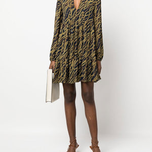 Mmk Printed midi dress