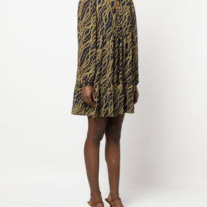 Mmk Printed midi dress