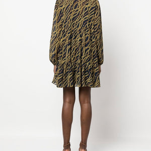 Mmk Printed midi dress