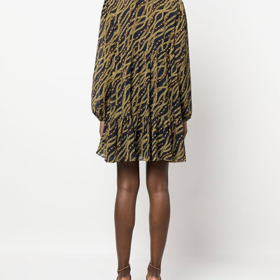 Mmk Printed midi dress