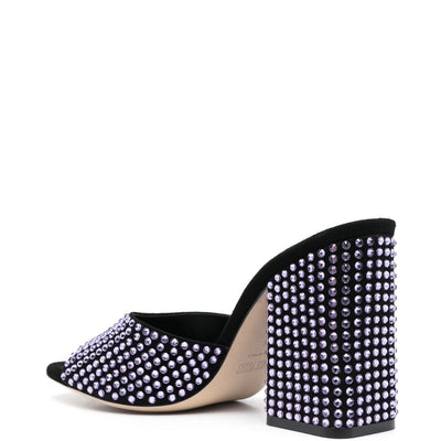 Paris Texas Holly Anja crystal-embellished sandals.