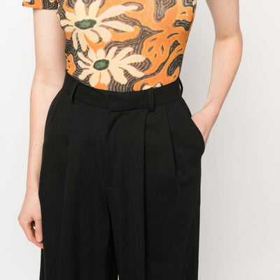 Az Factory With Lutz Huelle Wide leg wool trousers