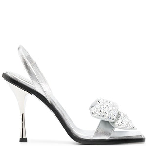 Dsquared2 bow-detail sqaure-toe sandals