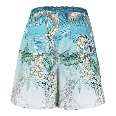 F.R.S . Printed drawstring cotton shorts