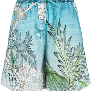 F.R.S . Printed drawstring cotton shorts