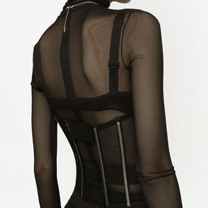 Dolce & Gabbana Tulle corset belt with boning