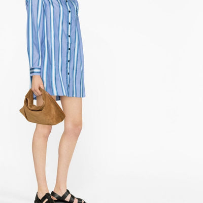 Etro Vertical-stripe long-sleeve shirt dress