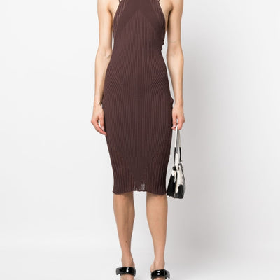 AndreĀdamo AndreÄdamo Ribbed midi dress