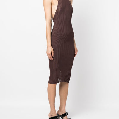 AndreĀdamo AndreÄdamo Ribbed midi dress