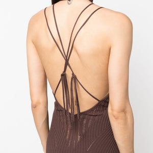AndreĀdamo AndreÄdamo Ribbed midi dress