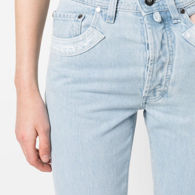 032C Patchwork organic cotton jeans