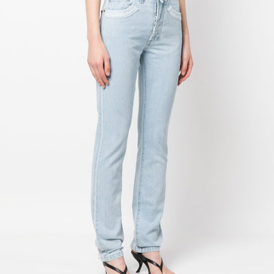 032C Patchwork organic cotton jeans