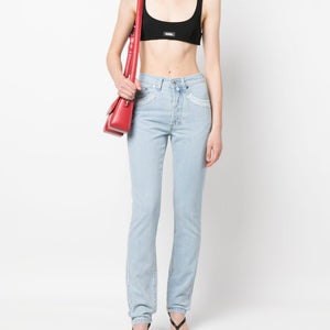 032C Patchwork organic cotton jeans